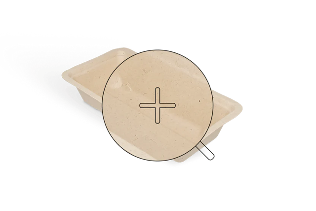 Barquette à croquettes Canne à sucre A5 7x3x14 cm | 500 pcs