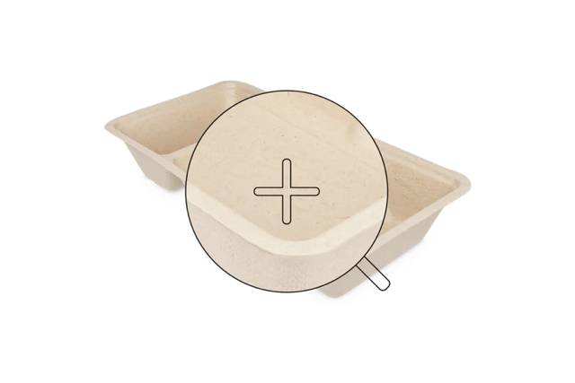 Barquette à frites A23 | A7+1Canne à sucre | 500 pcs