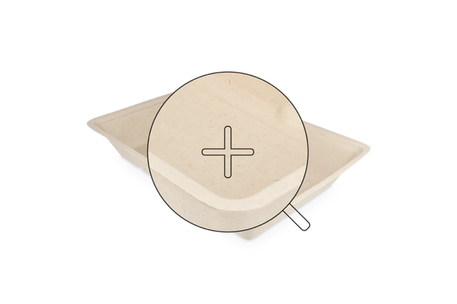 Barquette à frites A50 | Canne à sucre | 500 pcs