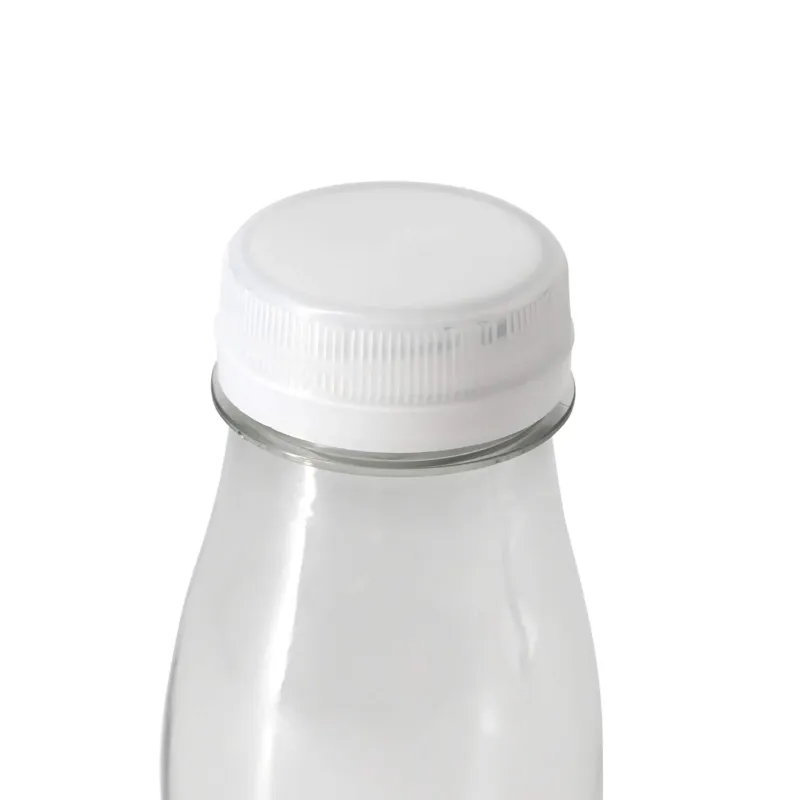 Bouteille PET recyclé 250 ml Couvercle Transparent/Blanc - 285 pièces