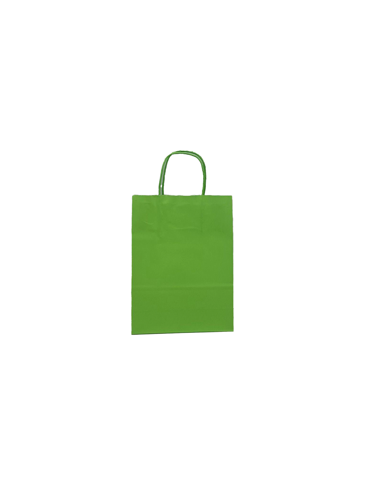 Sacs en papier Vert, 180+80x220mm - 50 pcs