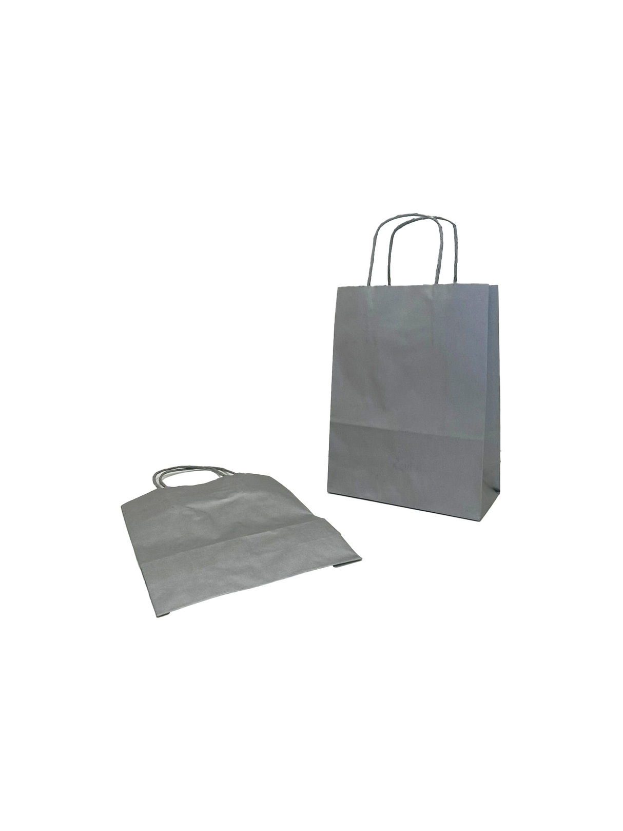 Sacs en papier Argenté, 180+80x220mm - 50 pcs