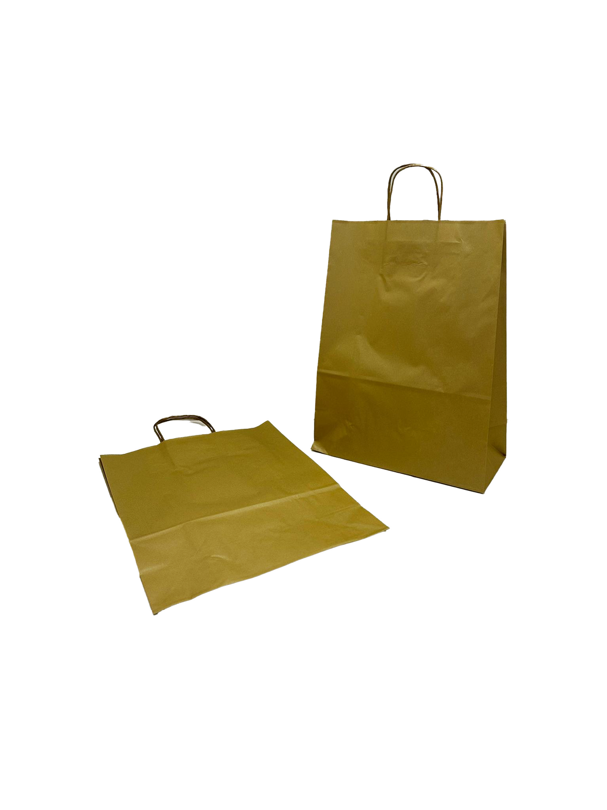 Sacs en papier Dorés, 260+120x350mm - 50 pcs