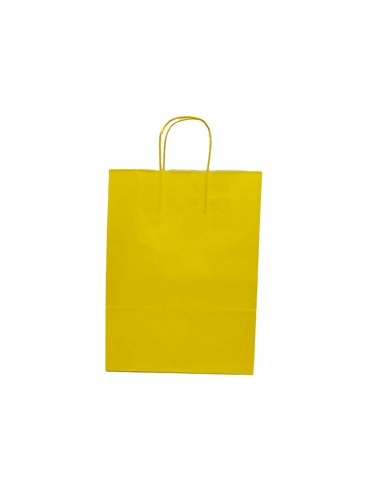 Sacs en papier Jaune, 260+120x350mm - 50 pcs