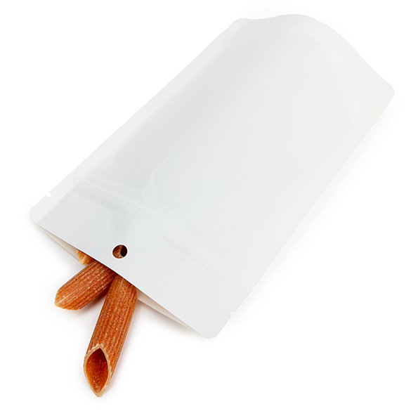 Doypack Blanc Compostable à Domicile 10x6x15cm - 100 pcs