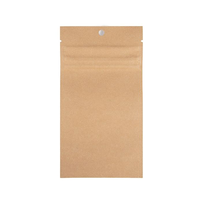 Grip Seal Bags w/ Child Resistant Zipper Kraft 7.6x11.4 cm - 100 pieces