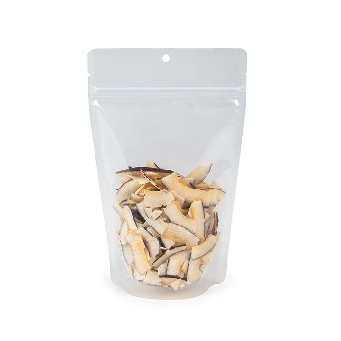 Doypack transparent avec haute barrière protectrice 13x7.9x20.6 cm - 100 pièces