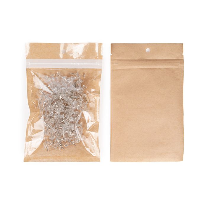 Eco-Friendly Grip Seal Bags Kraft 9.2x12.7 cm - 100 pieces
