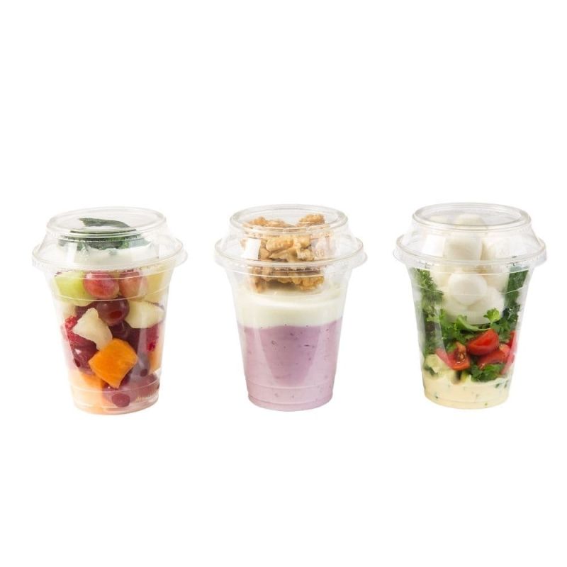 Couvercles combinés PLA Ø 96 mm Fermé - 1000 pièces