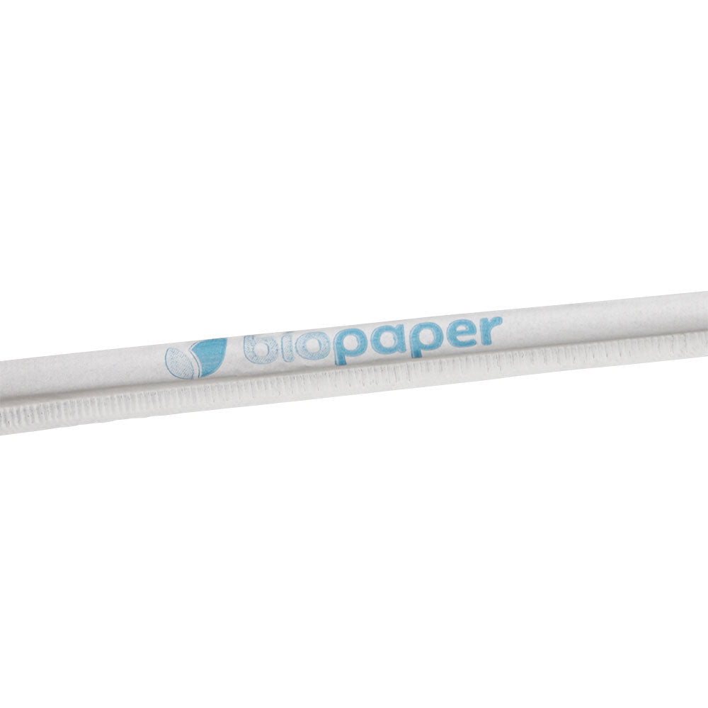 Pailles flexibles en papier 22 cm, Ø 0,5 cm Noir emballées individuellement - 5250 pièces