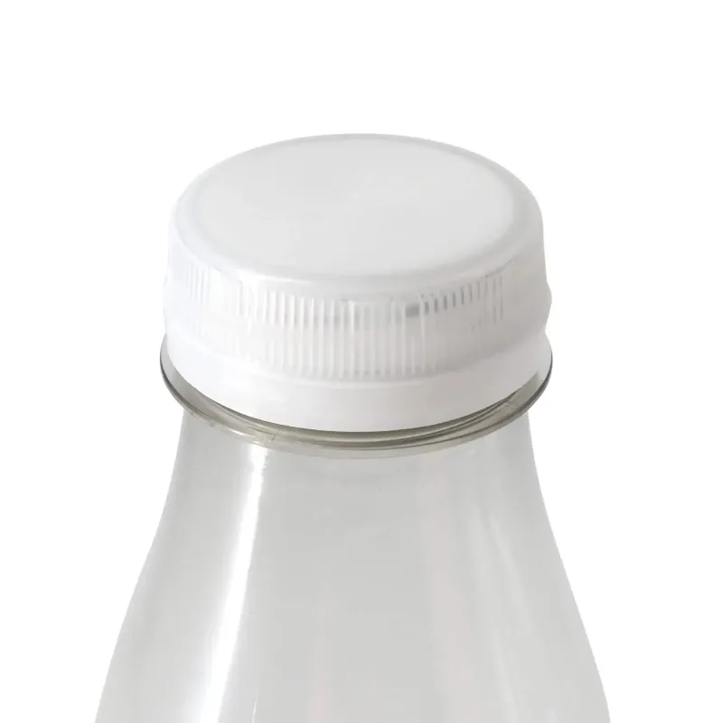 Bouteille PET recyclé 500 ml Couvercle Transparent/Blanc - 198 pièces