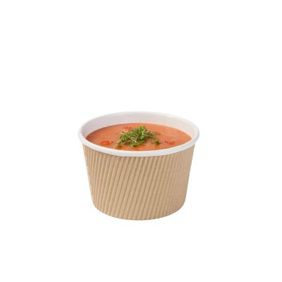 Bol à soupe carton ondulé 375 ml - 500 pièces