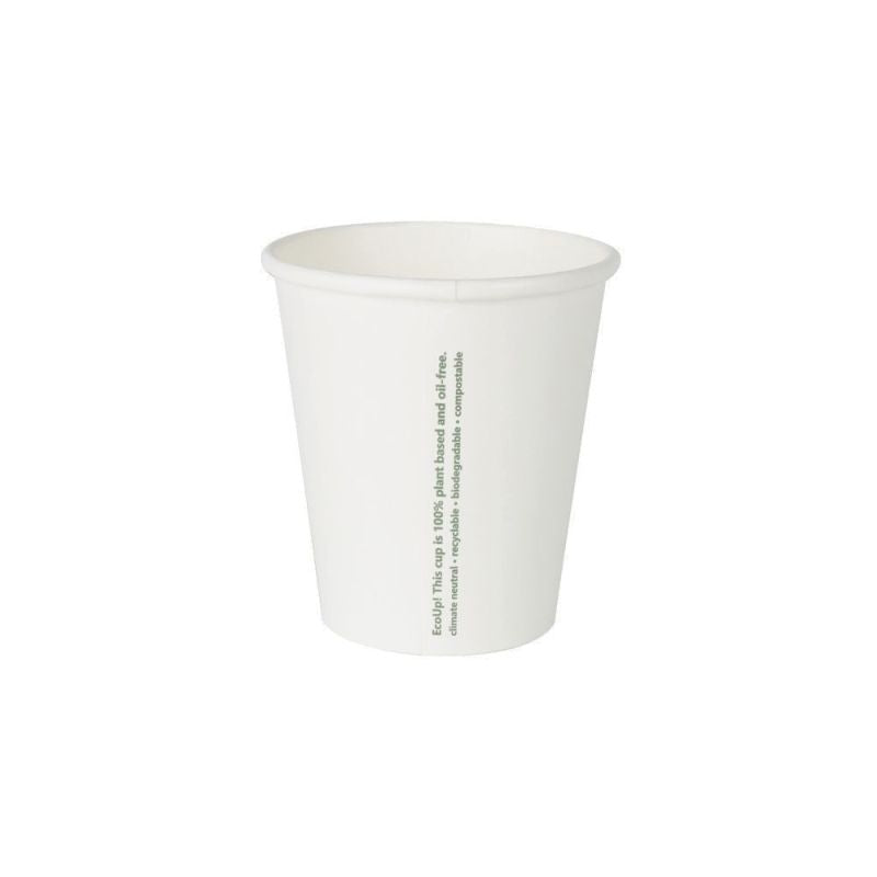 Tasse en carton 150 ml Ø 80 mm Blanc - 1000 pièces