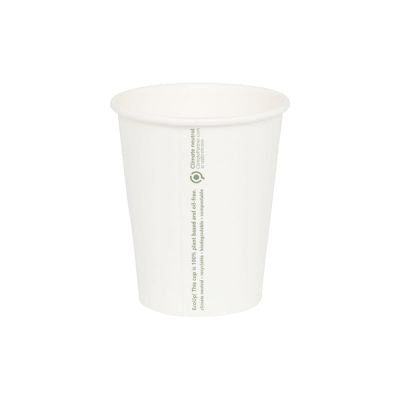 Tasse en carton 200 ml Ø 80 mm Blanc - 1000 pièces