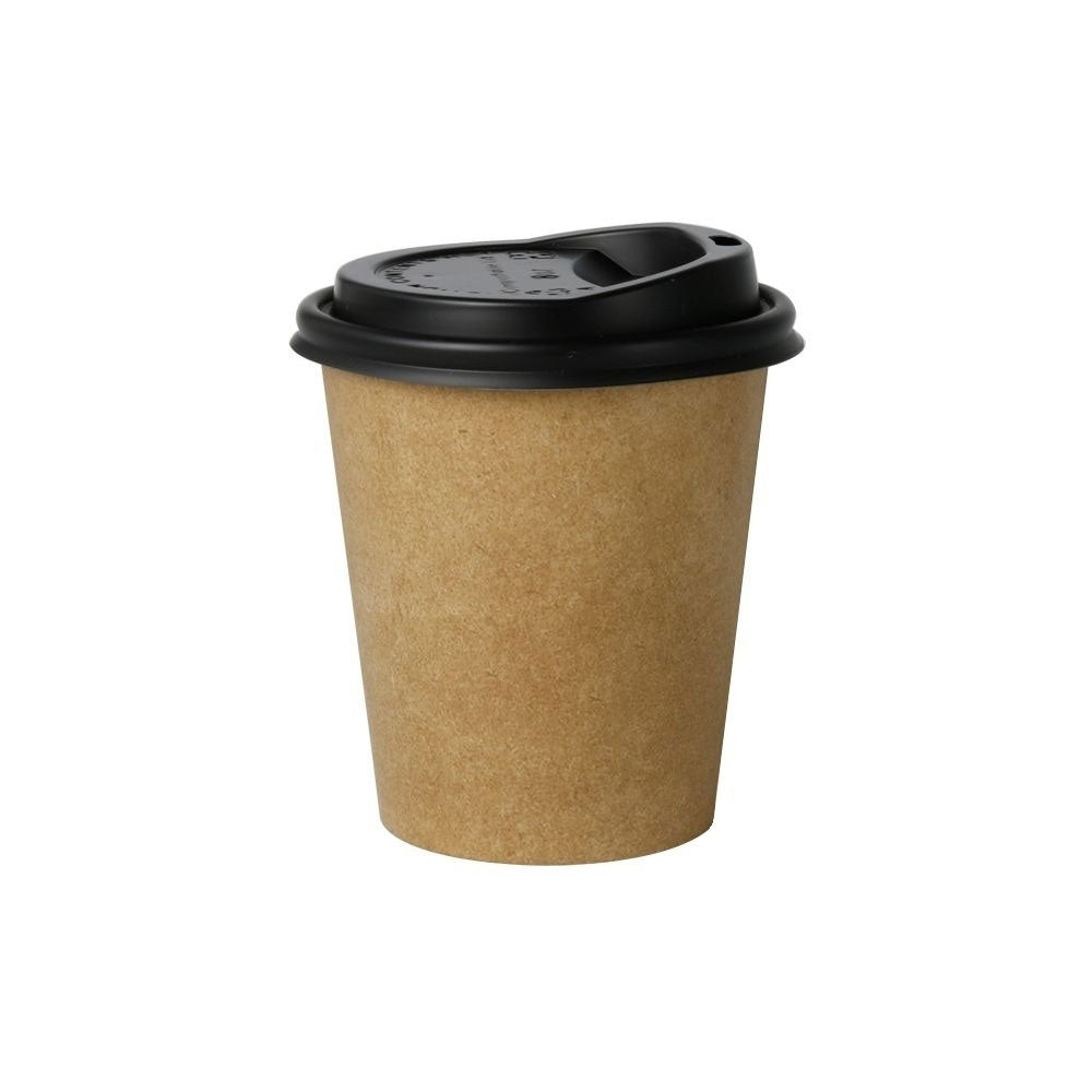 Tasse en carton 200 ml Ø 80 mm Marron - 1000 pièces