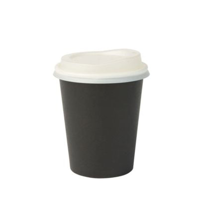 Tasse en carton 200 ml Ø 80 mm Noir - 1000 pièces