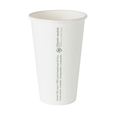 Tasse en carton 400 ml Ø 90 mm Blanc - 1000 pièces