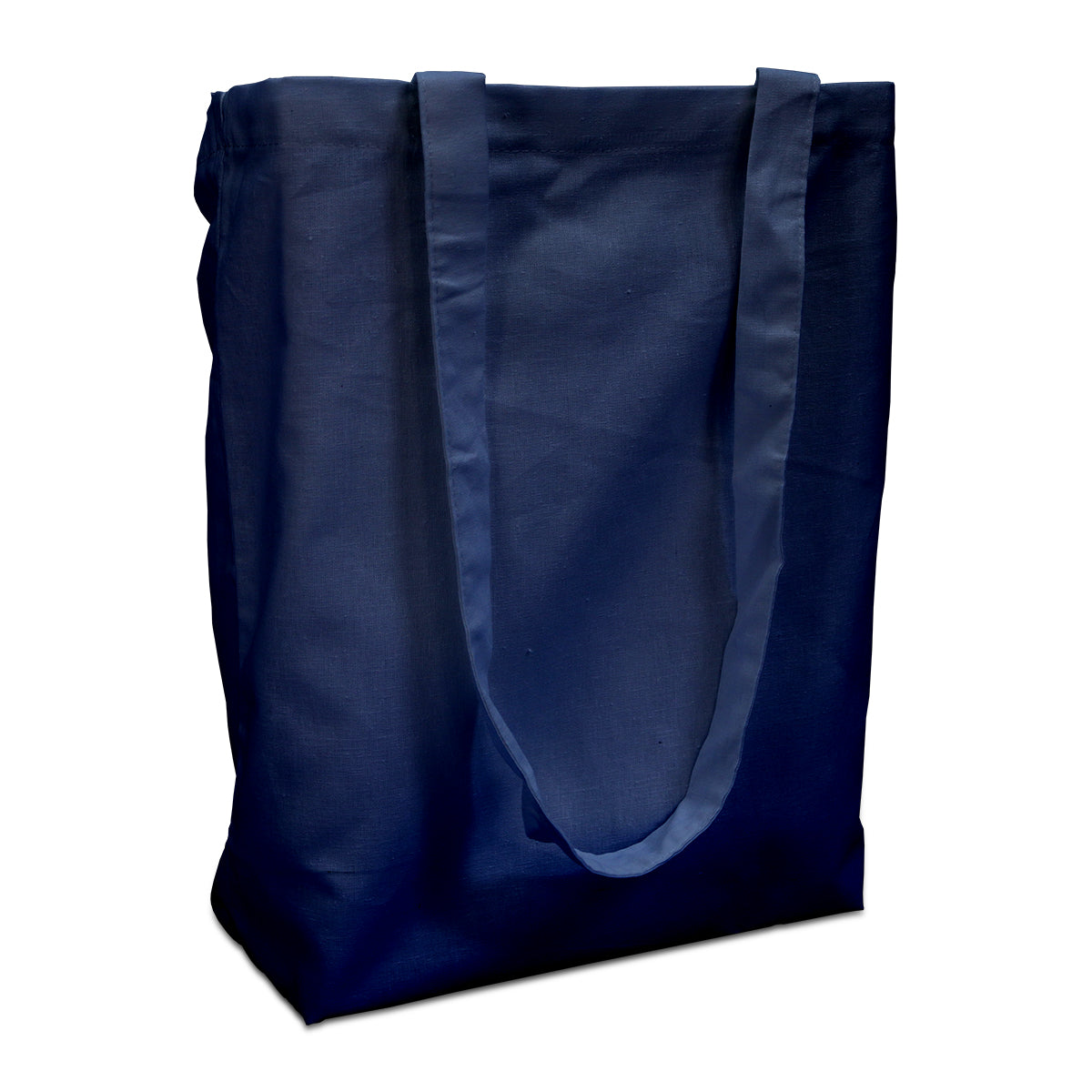Cotton carrier bags 38x42cm with handle dark blue 38x42cm (250 pcs.) [FP