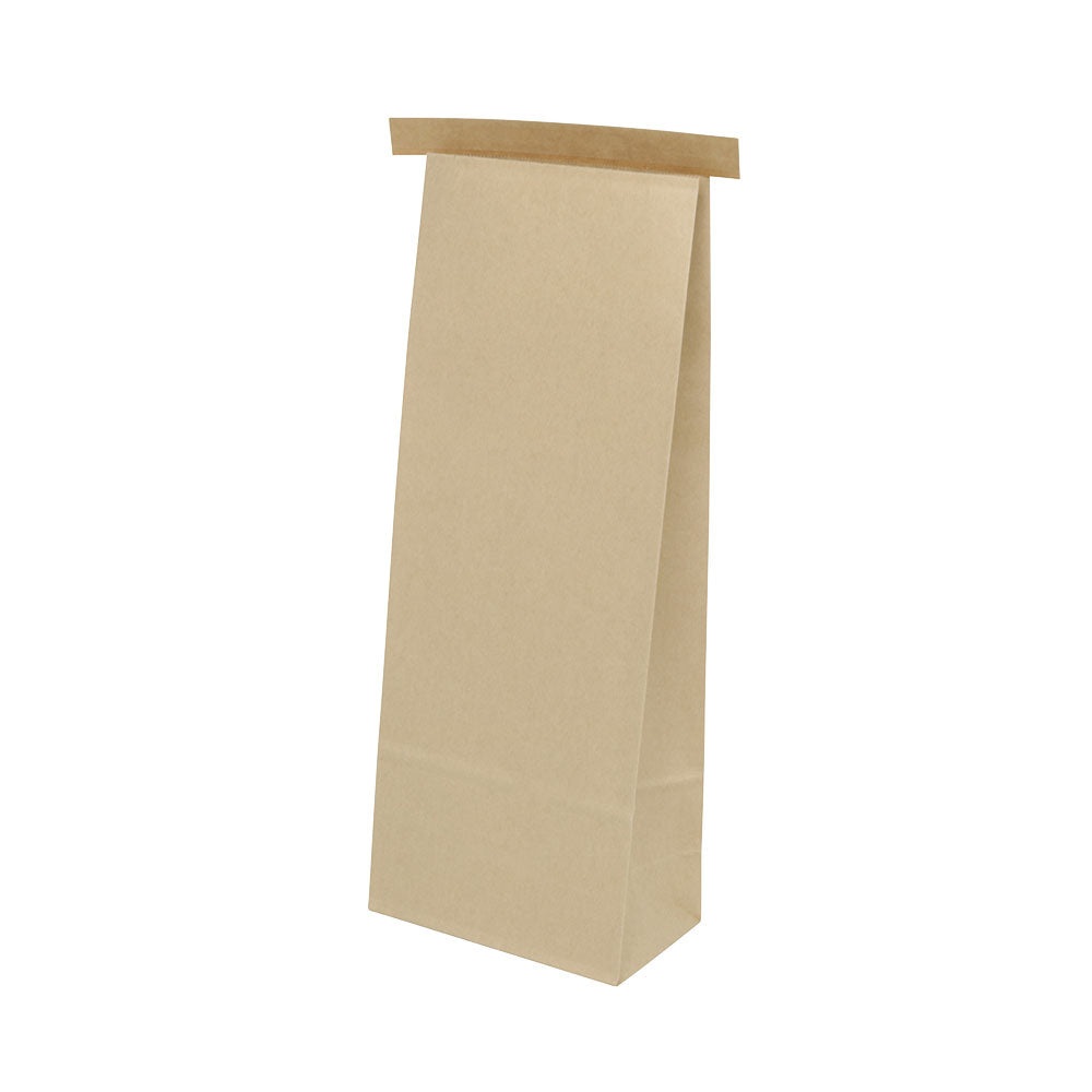 Sacs Kraft marron avec fermeture 12,5x7,5x32,7 cm - 500 pièces