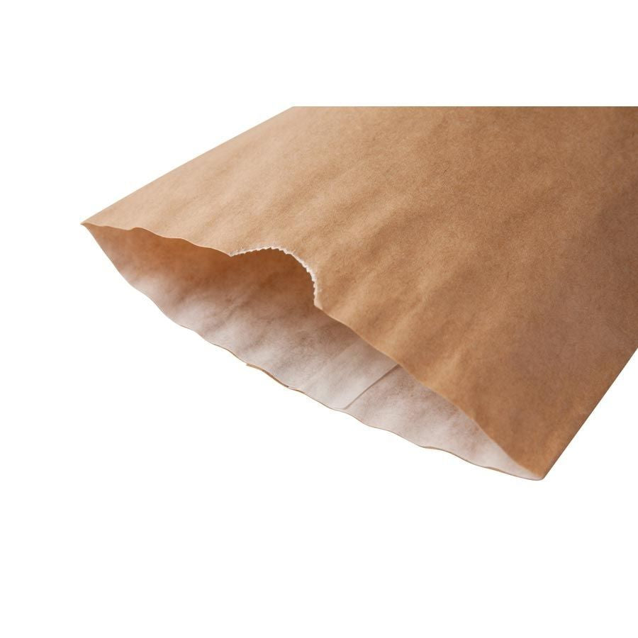 Sachet kraft anti-graisse 16.5 x 26 x 6 cm - 500 pièces