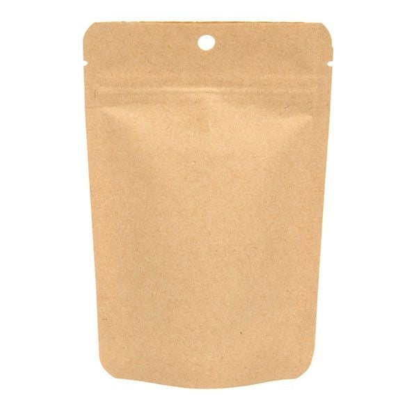 Doypack Eco en papier Kraft, 57 gr 102x60x152mm - 100 pcs