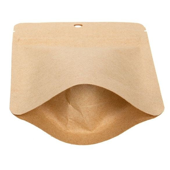 Doypack Eco en papier Kraft, 57 gr 102x60x152mm - 100 pcs