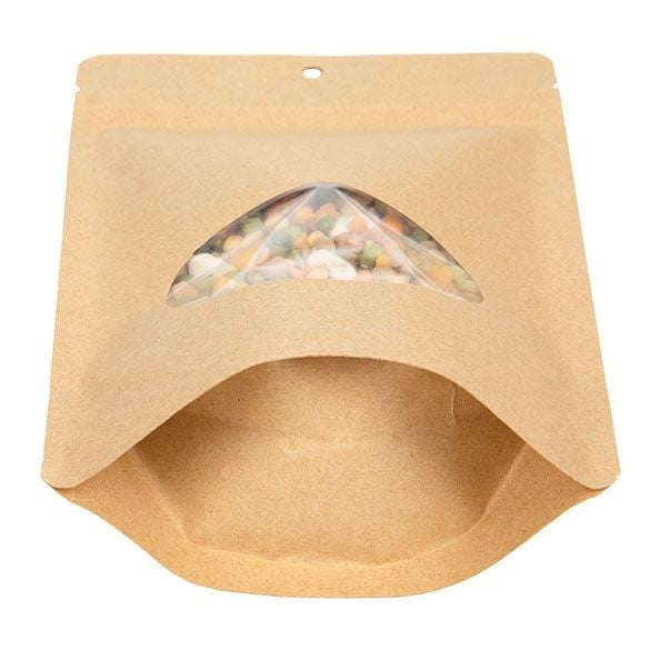 Doypack Eco en papier Kraft, 312 gr 149x89x232mm - 100 pcs