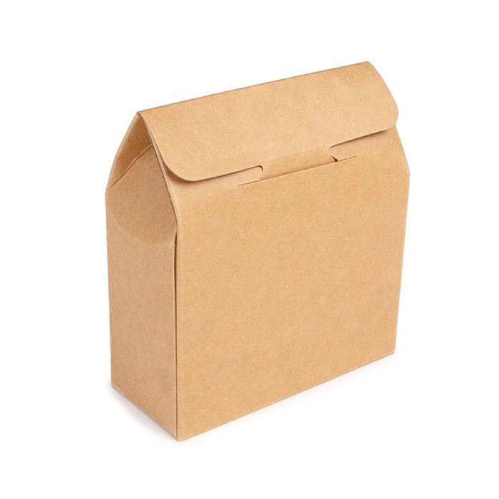 Boite Kraft Avec fenêtre en forme de cœur 89x38x102 mm - 25 pièces