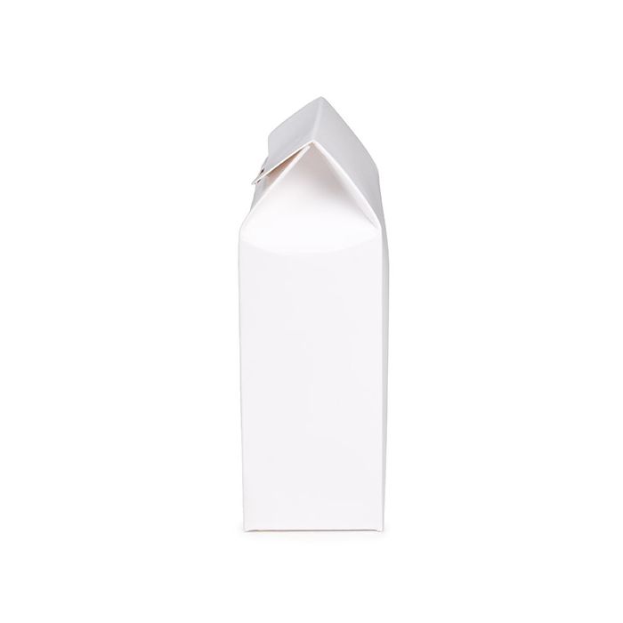Boite Kraft Blanc Avec fenêtre ronde 105x44x133 mm - 25 pièces