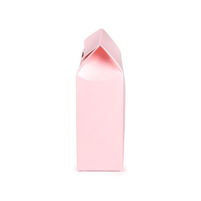 Boite Kraft Rose Avec fenêtre ronde 105x44x133 mm - 25 pièces