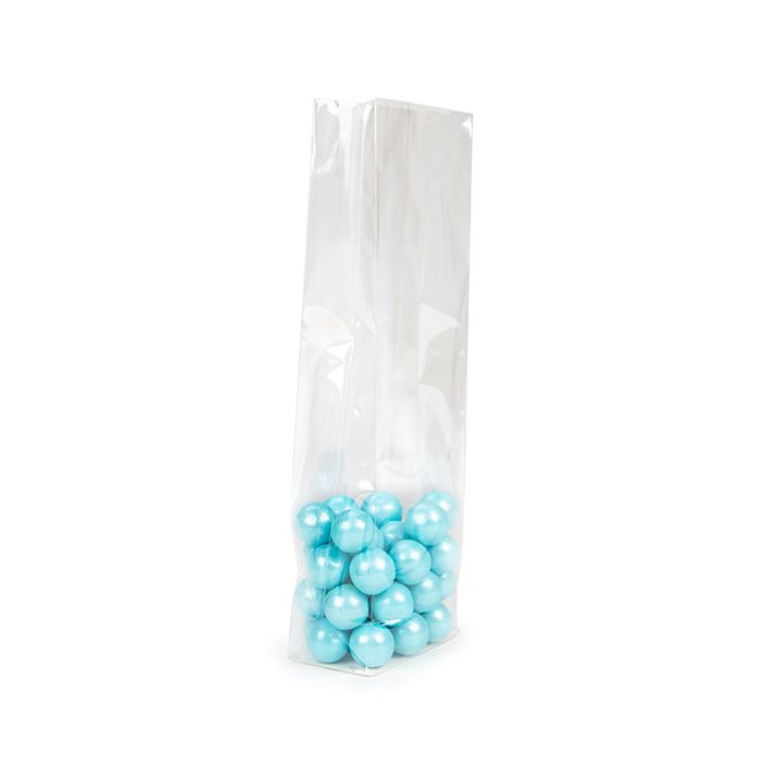 Sacs à fond plat compostables éco-responsables avec insert papier 8.9x5.7x30.5 cm - 100 pièces
