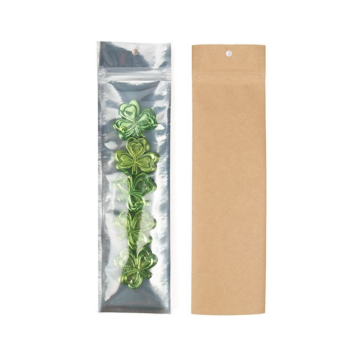 Grip Seal Bags Transparent/Kraft 6,4x22,9 cm - 100 pieces