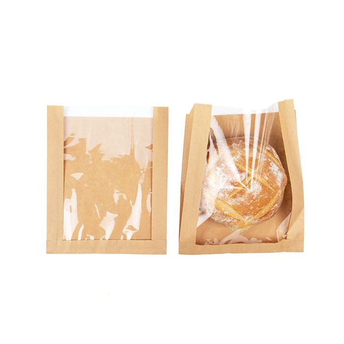 Kraft Bags 22,9x4,1x27,9 cm With Side Gussed - 100 pieces
