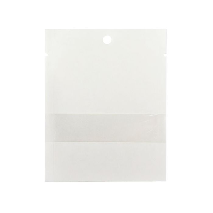 Kraft Bags White Eco-fiendly 7,6x10,2 cm Sealable With Window - 100 pieces