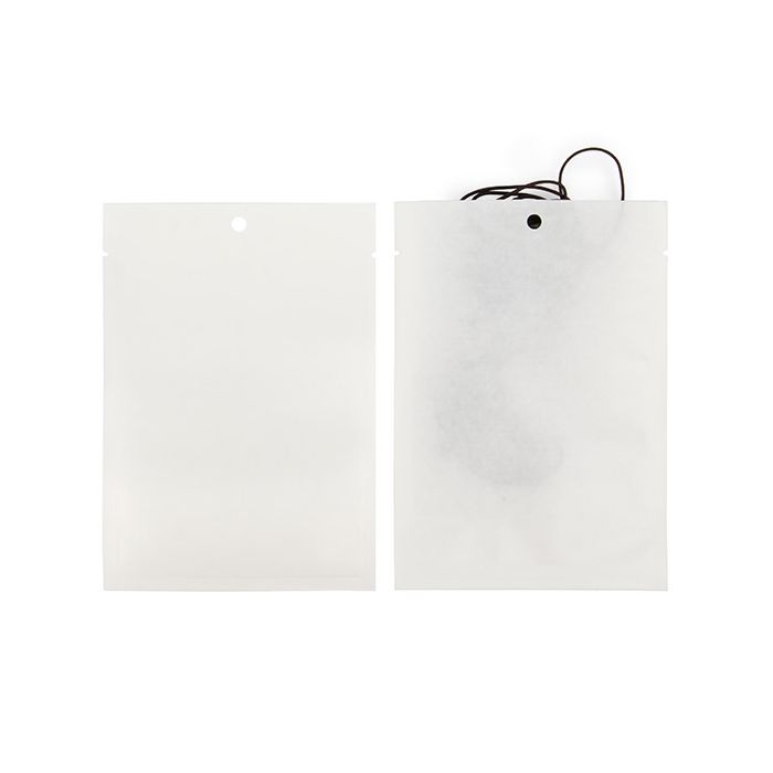 Kraft Bags White Eco-fiendly 10,2x15,2 cm Sealable - 100 pieces