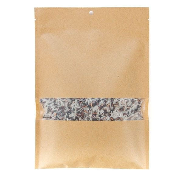 Sac en Kraft mate Thermoscellable avec ouverture 6.5 x 8.2 cm (100 Pieces)