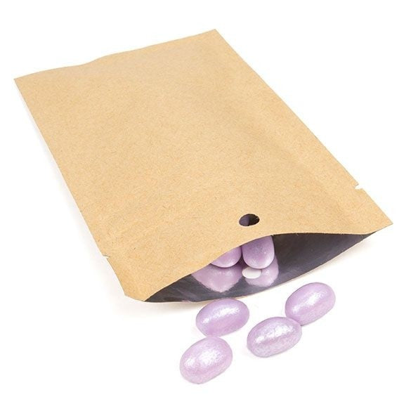 Sachet zip en Kraft & Plastique, 76x114mm - 100 pcs