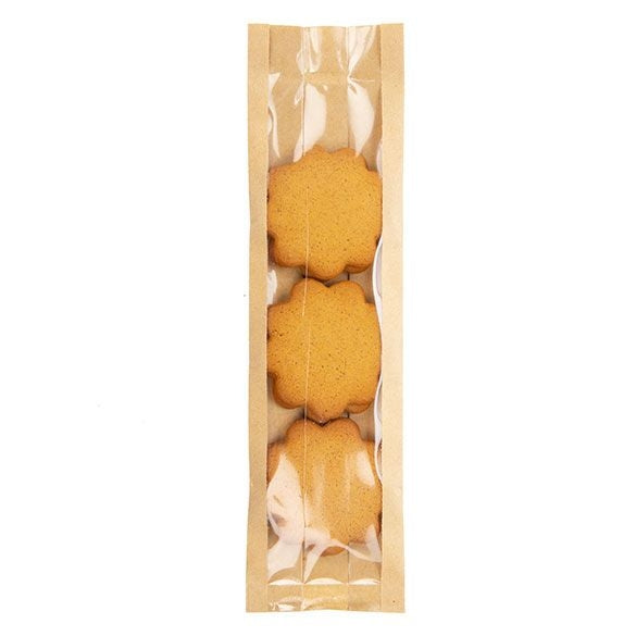Sachet Kraft 70x51x254mm avec soufflet latéral - 100 pièces