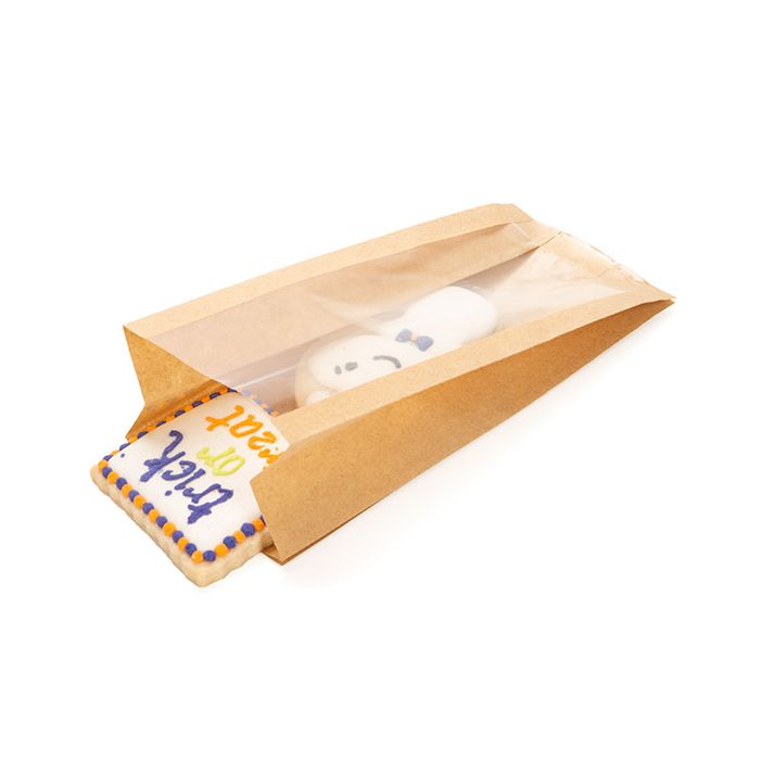 Sachet Kraft 76x51x165mm avec soufflet latéral - 100 pièces