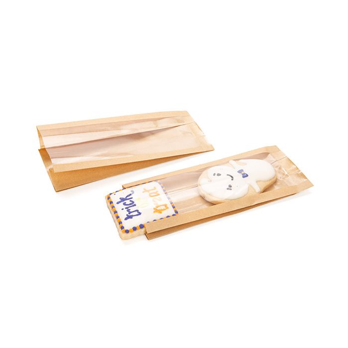 Sachet Kraft 76x51x165mm avec soufflet latéral - 100 pièces