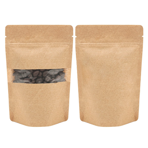 Doypack kraft 102x60x152 mm (57 g) - 100 pièces