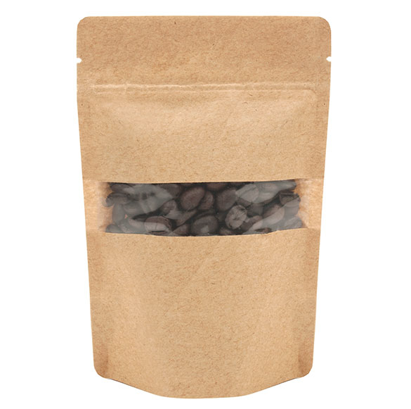 Doypack kraft 102x60x152 mm (57 g) - 100 pièces