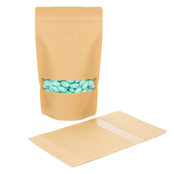 Doypack kraft 171x89x285 mm (340 g) - 100 pièces