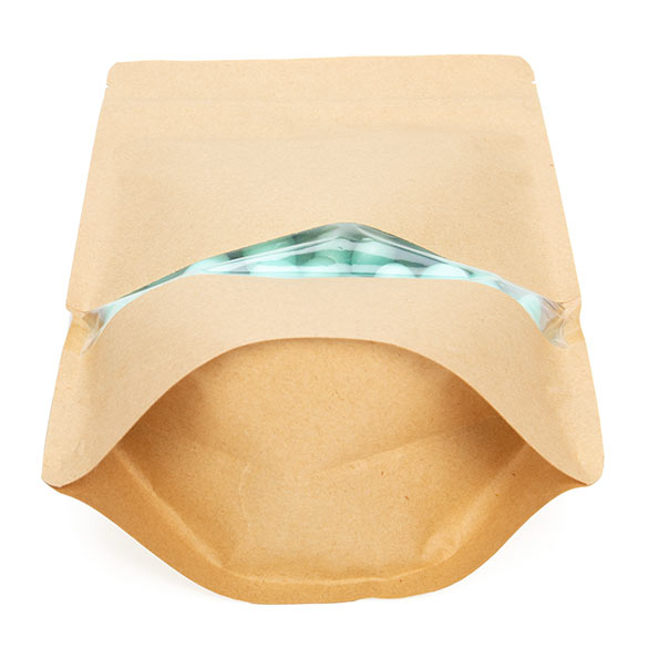 Doypack kraft 171x89x285 mm (340 g) - 100 pièces