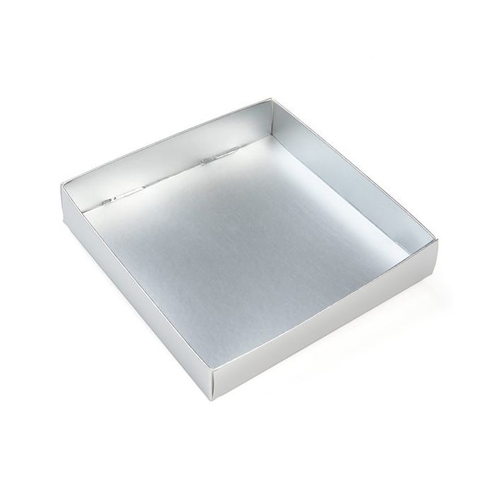 Silver Kraft Gift Boxes Bottom 130x25x133mm