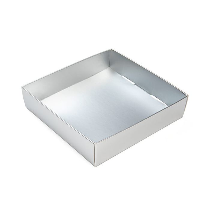 Silver Kraft Gift Boxes Bottom 105x25x108mm