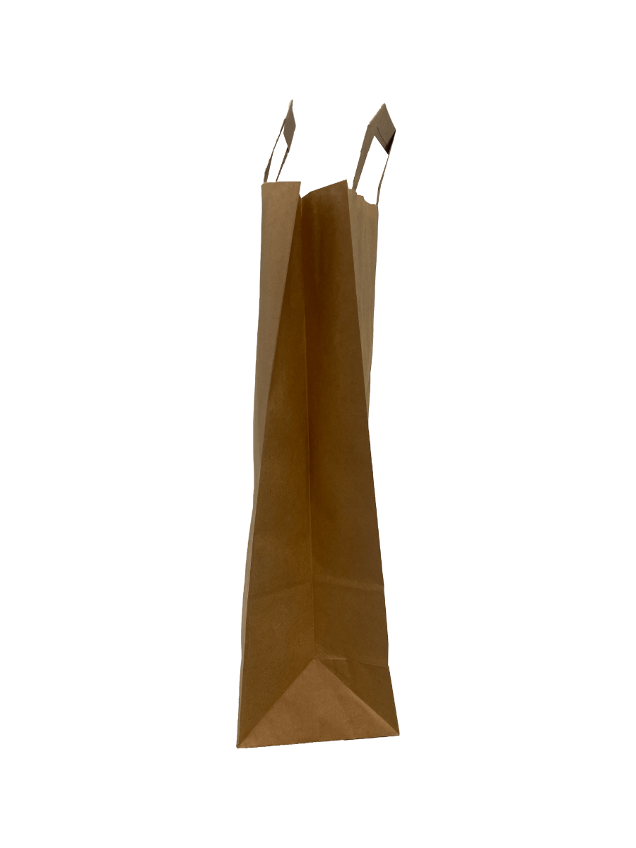 Sacs shopping en papier Eco marron, 220+110x360mm - 50 pcs