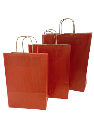 Paper Carry Bags Dk Red 220+100x310mm