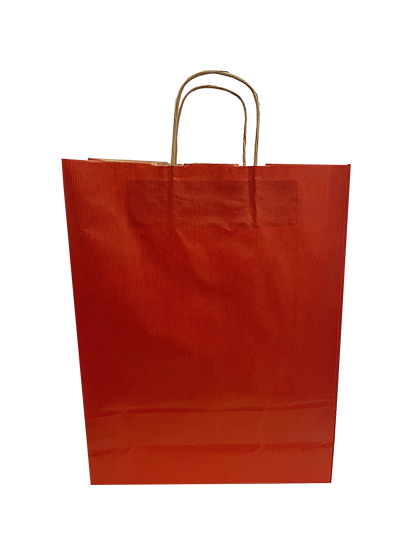 Sacs en papier Rouge foncé, 320+120x410mm - 50 pcs