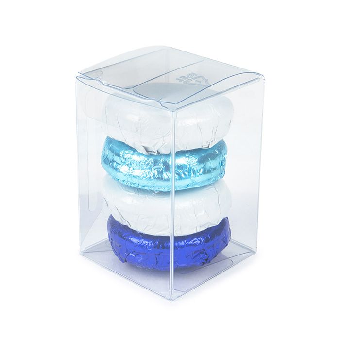 Boîte transparente à fond automatique rPET 5.1x5.1x7.6 cm - 25 pièces